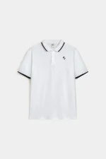 Basic Polo Shirt With Contrast Tipping - Image 7
