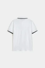 Basic Polo Shirt With Contrast Tipping - Image 4