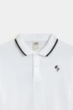 Basic Polo Shirt With Contrast Tipping - Image 5