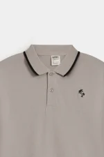 Basic Polo Shirt With Contrast Tipping - Image 10